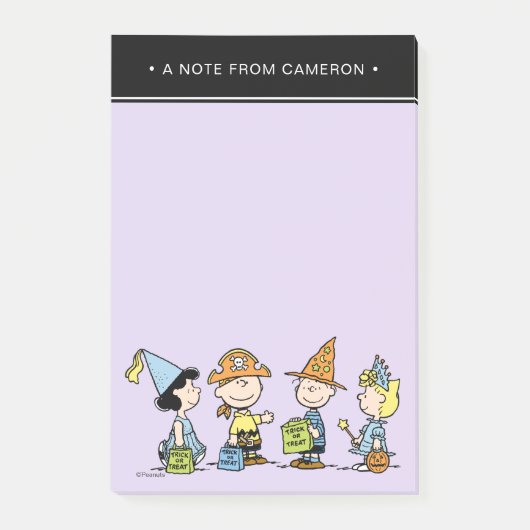 Peanuts Halloween snoep of levensgevaar Post-it® Notes (Voorkant)