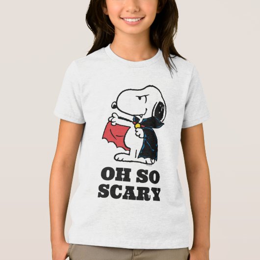 Peanuts | Halloween Snoopy Vampire Tri-Blend Shirt (Voorkant)
