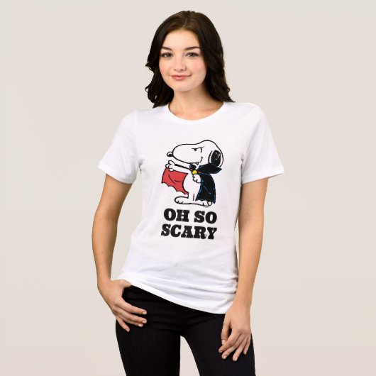 Peanuts | Halloween Snoopy Vampire Tri-Blend Shirt (Voorkant volledig)