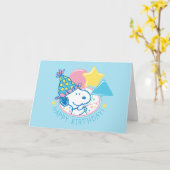 Peanuts | Happy Birthday Snoopy ballonnen Kaart (Gele Bloem)