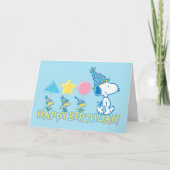 Peanuts | Happy Birthday Snoopy & Woodstock Kaart (Voorkant)