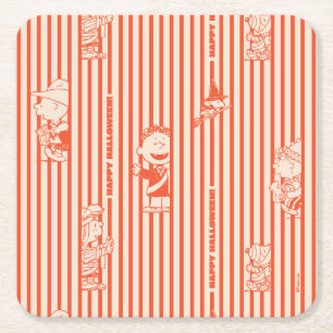 Peanuts    Happy Halloween Pattern Kartonnen Onderzetters