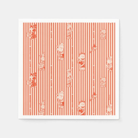 Peanuts |  Happy Halloween Pattern Servet (Voorkant)