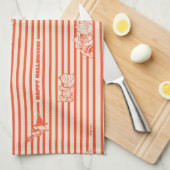 Peanuts | Happy Halloween Pattern Theedoek (Quarter Fold)