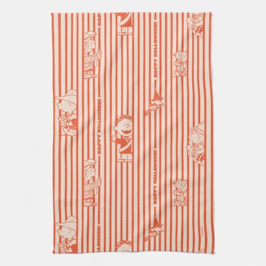 Peanuts |  Happy Halloween Pattern Theedoek (Verticaal)