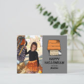 Peanuts | Happy Halloween Snoopy Doghouse Feestdagenkaart (Staand voorkant)