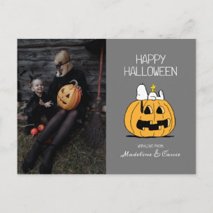 Peanuts   Happy Halloween Snoopy & Jack O' Lantern Feestdagenkaart