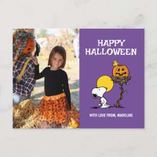 Peanuts Happy Halloween Snoopy & Woodstock Feestdagenkaart