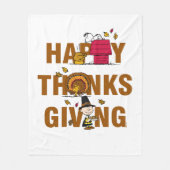 Peanuts | Happy Thanksgiving Combo Fleece Deken (Voorkant)