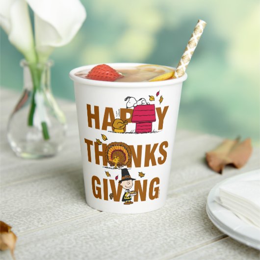 Peanuts | Happy Thanksgiving Combo Papieren Bekers (Insitu)