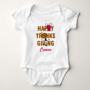Peanuts Happy Thanksgiving Combo Romper