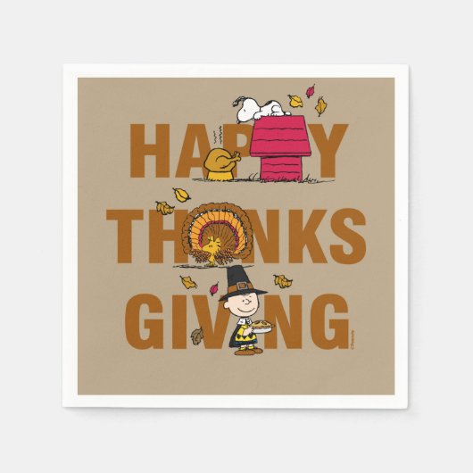 Peanuts | Happy Thanksgiving Combo Servet (Voorkant)