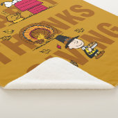 Peanuts | Happy Thanksgiving Combo Sherpa Deken (3/4)