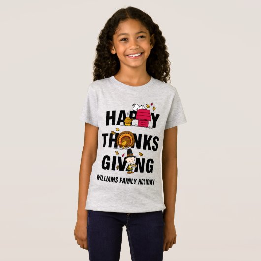 Peanuts | Happy Thanksgiving Combo T-shirt (Voorkant volledig)
