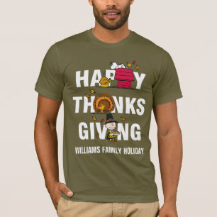 Peanuts   Happy Thanksgiving Combo T-shirt