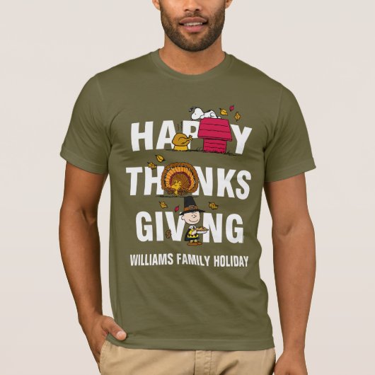 Peanuts | Happy Thanksgiving Combo T-shirt (Voorkant)