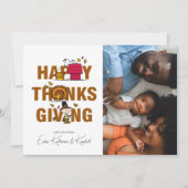 Peanuts | Happy Thanksgiving Feestdagenkaart (Voorkant)