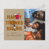 Peanuts | Happy Thanksgiving Feestdagenkaart (Voorkant)