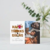 Peanuts | Happy Thanksgiving Feestdagenkaart (Staand voorkant)