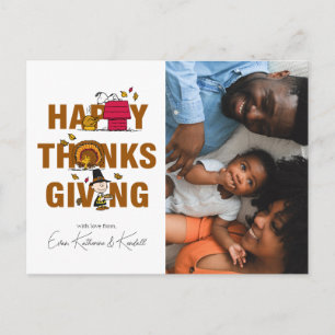 Peanuts Happy Thanksgiving Feestdagenkaart
