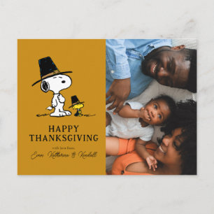 Peanuts   Happy Thanksgiving Pelgrims Feestdagenkaart