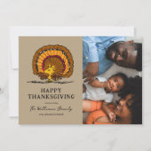 Peanuts | Happy Thanksgiving Woodstock Turkije Feestdagenkaart (Voorkant)