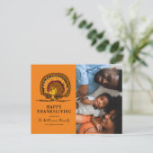 Peanuts | Happy Thanksgiving Woodstock Turkije Feestdagenkaart (Staand voorkant)