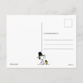 Peanuts | Happy Thanksgiving Woodstock Turkije Feestdagenkaart (Achterkant)