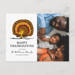 Peanuts   Happy Thanksgiving Woodstock Turkije Feestdagenkaart