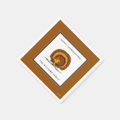 Peanuts | Happy Thanksgiving Woodstock Turkije Servet (Hoek)