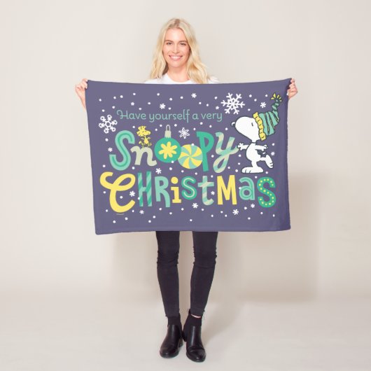 Peanuts | Heb zelf een zeer snoopy Fleece Deken (In situ)