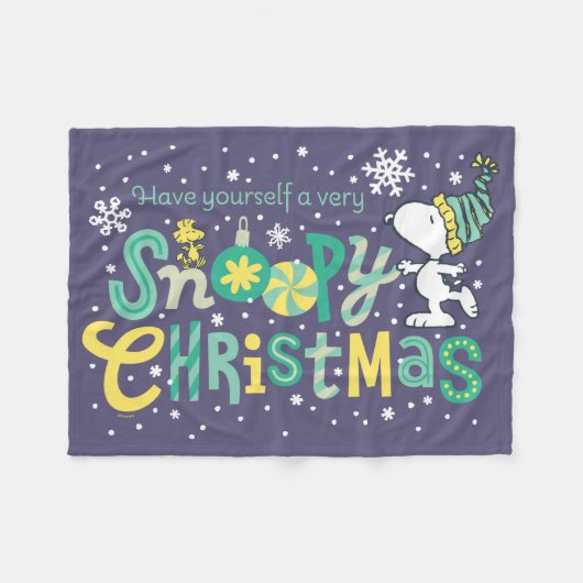 Peanuts | Heb zelf een zeer snoopy Fleece Deken (Voorkant (Horizontaal))