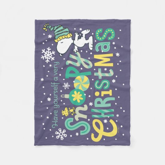 Peanuts | Heb zelf een zeer snoopy Fleece Deken (Voorkant)