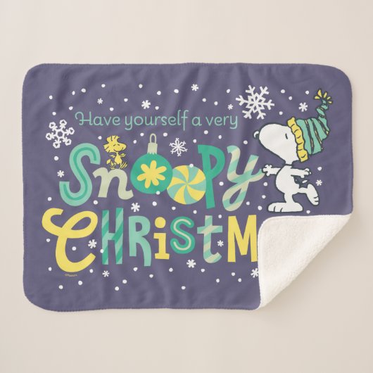 Peanuts | Heb zelf een zeer snoopy Sherpa Deken (Voorkant (horizontaal))