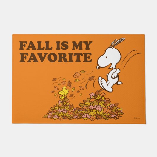 Peanuts | Herfst is mijn favoriet Deurmat (Voorkant)
