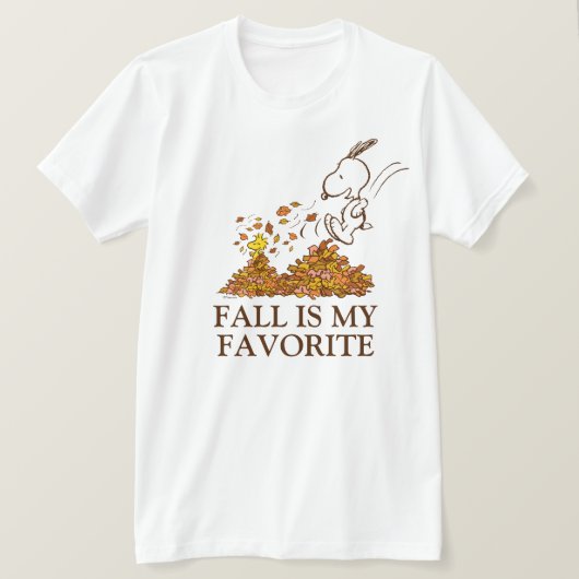 Peanuts | Herfst is mijn favoriet T-shirt (Design voorkant)
