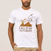 Peanuts | Herfst is mijn favoriet T-shirt (Voorkant)