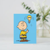 Peanuts | Het gloeilampidee van Charlie Brown Briefkaart (Staand voorkant)