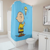 Peanuts | Het gloeilampidee van Charlie Brown Douchegordijn (In situ)