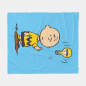 Peanuts | Het gloeilampidee van Charlie Brown Fleece Deken (Voorkant (Horizontaal))