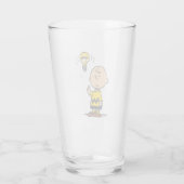 Peanuts | Het gloeilampidee van Charlie Brown Glas (Achterkant)