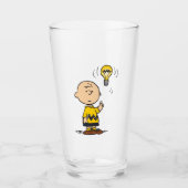 Peanuts | Het gloeilampidee van Charlie Brown Glas (Voorkant)