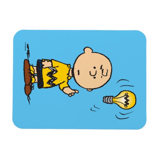 Peanuts | Het gloeilampidee van Charlie Brown Magneet (Horizontaal)