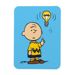 Peanuts Het gloeilampidee van Charlie Brown Magneet