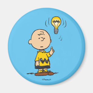 Peanuts Het gloeilampidee van Charlie Brown Magneet