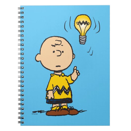 Peanuts | Het gloeilampidee van Charlie Brown Notitieboek (Voorkant)