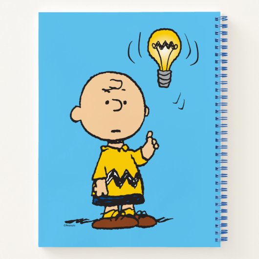 Peanuts | Het gloeilampidee van Charlie Brown Notitieboek (Achterkant)