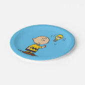 Peanuts | Het gloeilampidee van Charlie Brown Papieren Bordje (Gekanteld)