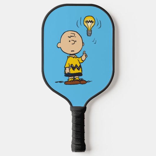 Peanuts | Het gloeilampidee van Charlie Brown Pickleball Paddle (Voorkant)