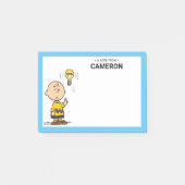 Peanuts | Het gloeilampidee van Charlie Brown Post-it® Notes (Voorkant)